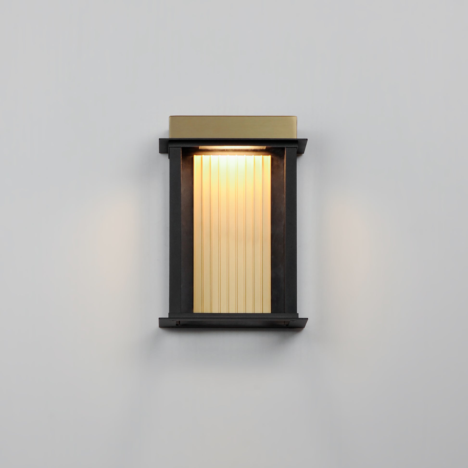 Rincon Small LED Outdoor Sconce Black/Gold by Maxim Lighting