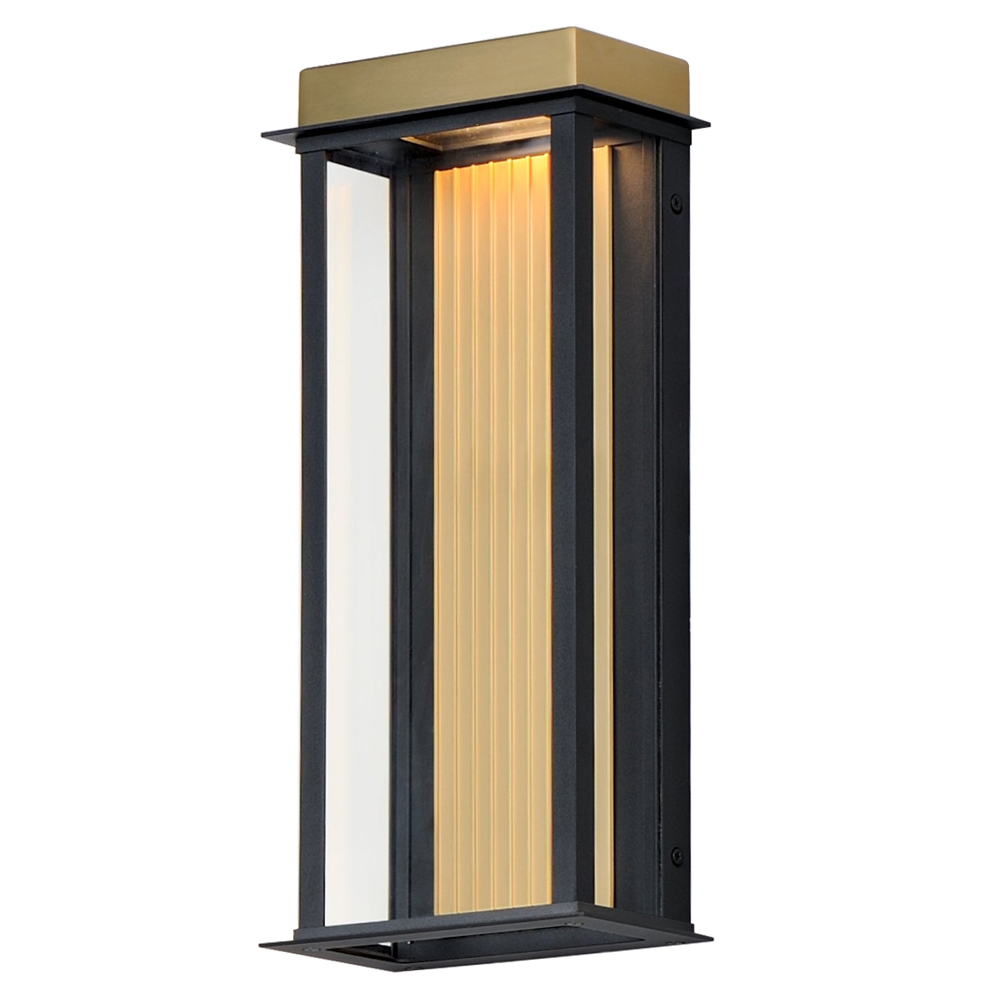 Rincon Large LED Outdoor Sconce Black/Gold by Maxim Lighting