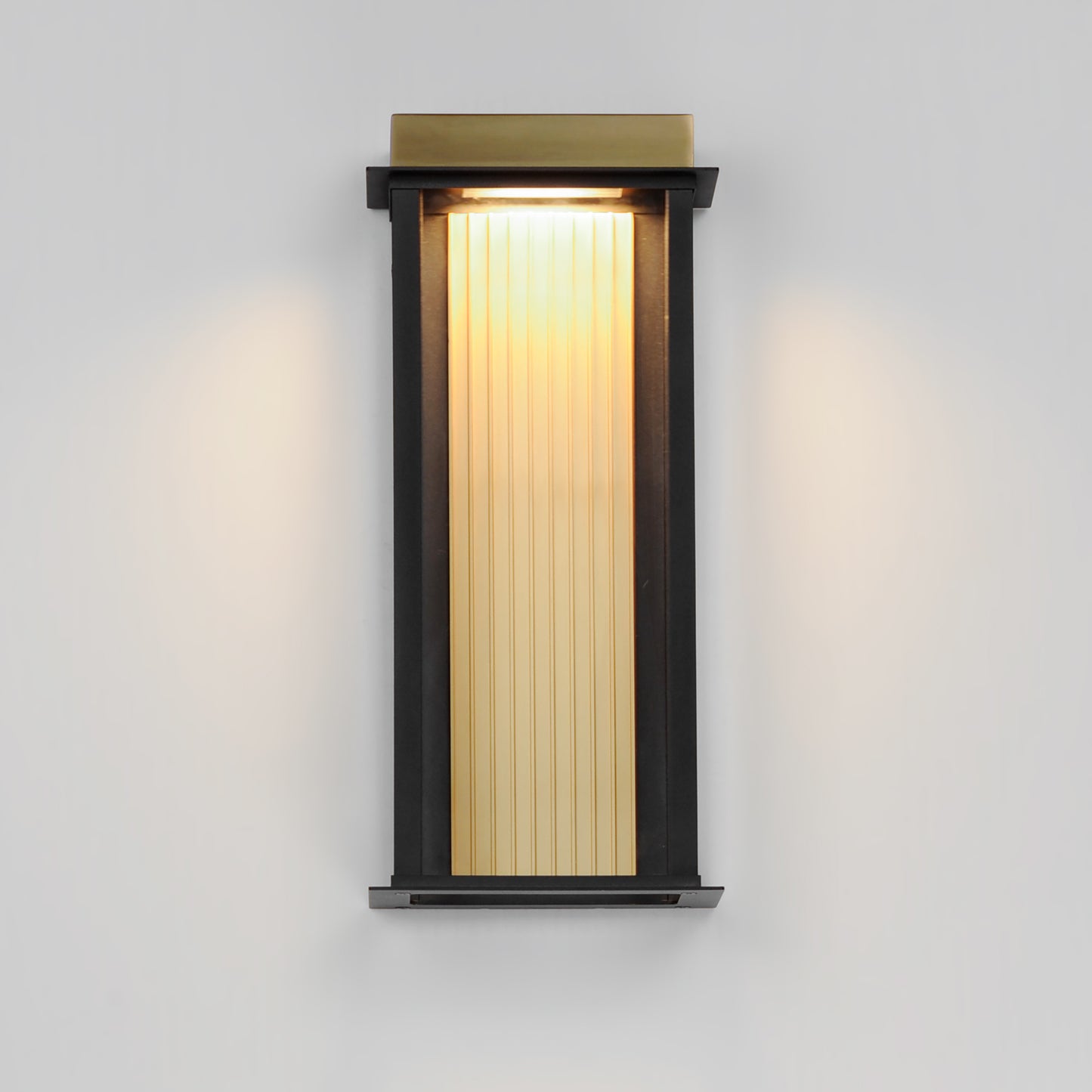 Rincon Large LED Outdoor Sconce Black/Gold by Maxim Lighting