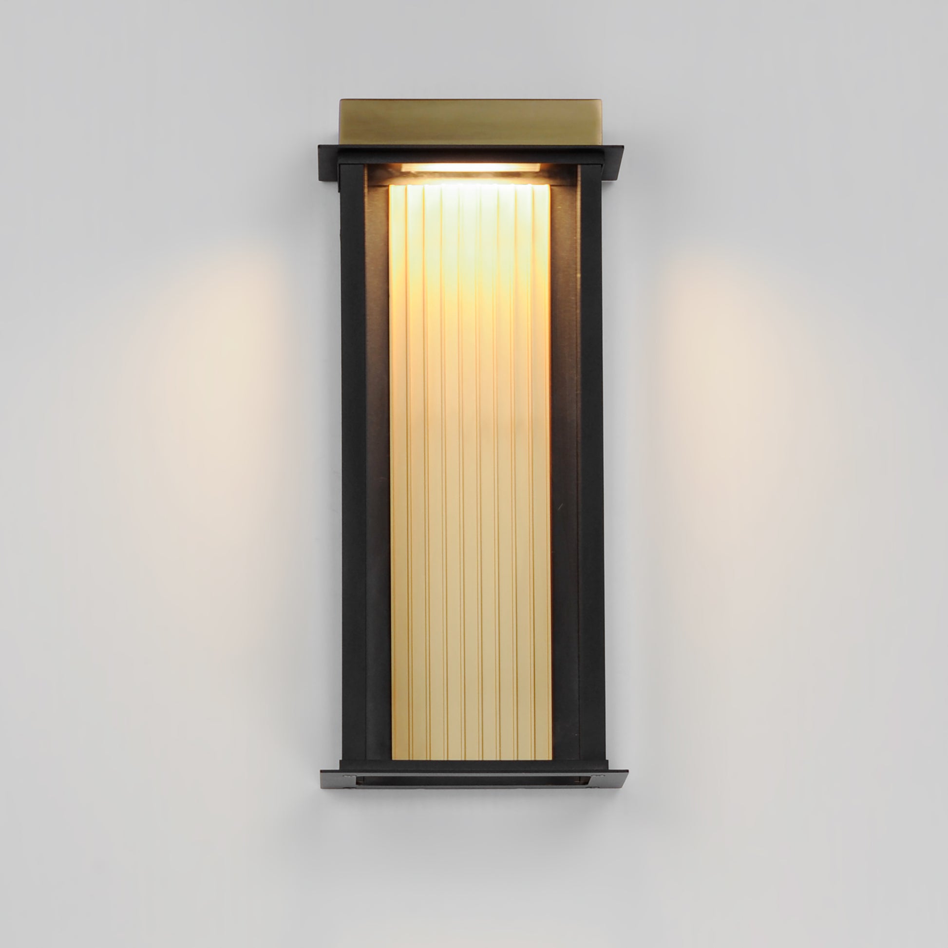 Rincon Large LED Outdoor Sconce Black/Gold by Maxim Lighting