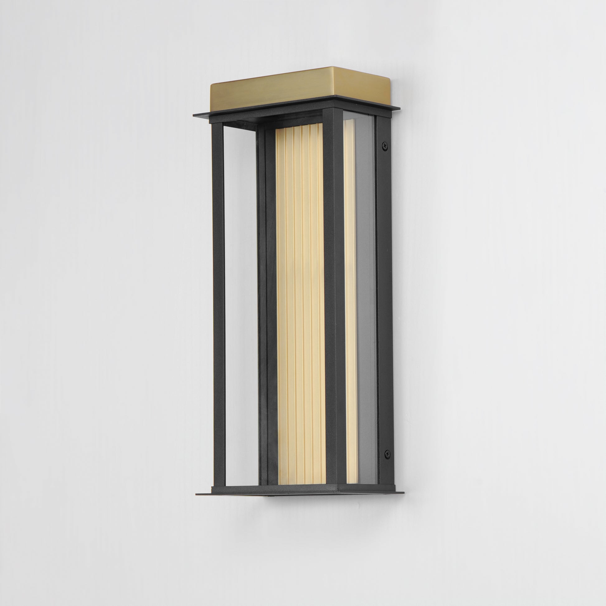 Rincon Large LED Outdoor Sconce Black/Gold by Maxim Lighting