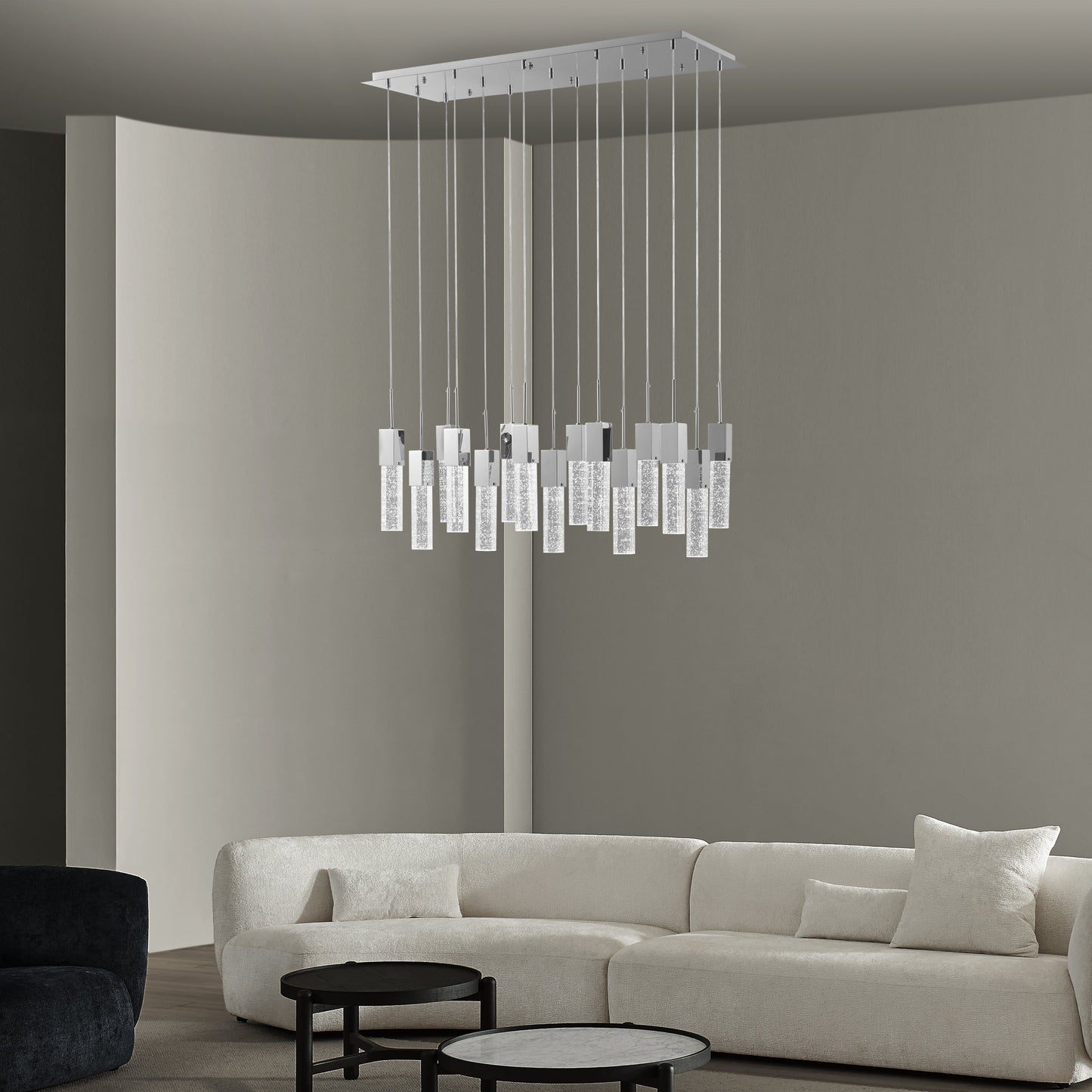 Rectangular Crystal Chandelier - Finesse Decor FN-1133-15