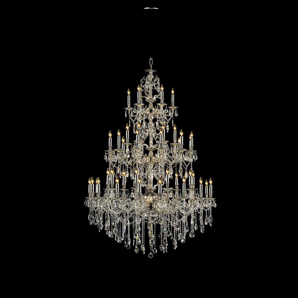 Imperial Chandelier 51-Light in Antique Silver 5151AS by StarFire Crystal
