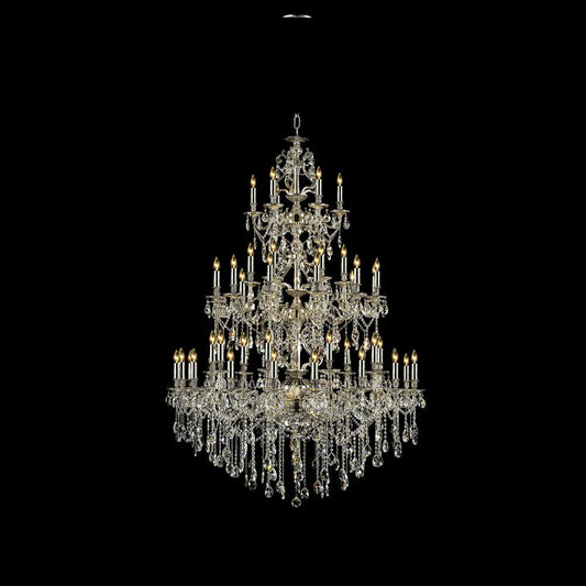 Imperial Chandelier 51-Light in Antique Silver 5151AS by StarFire Crystal