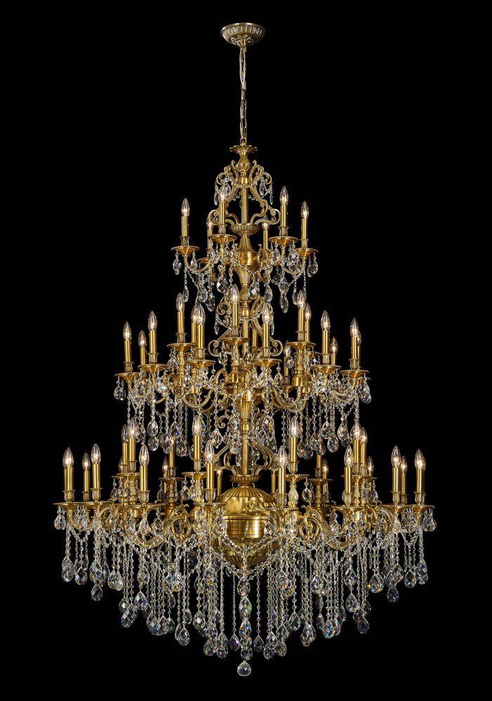 Imperial Chandelier 51-Light in Antique Brass 5151AB by StarFire Crystal