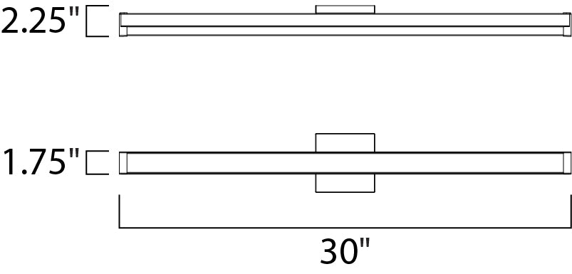 Spec 30" LED Bath Vanity Satin Nickel by Maxim Lighting