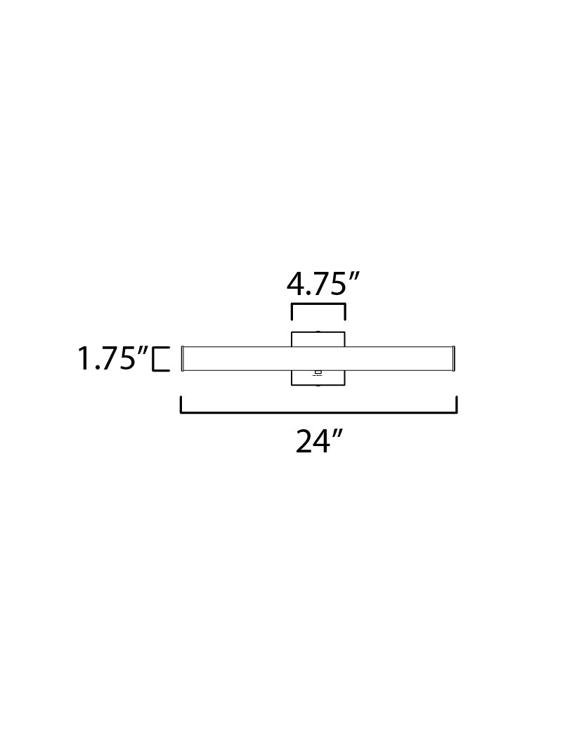 Spec 24" LED Bath Bar CCT Select Polished Chrome by Maxim Lighting