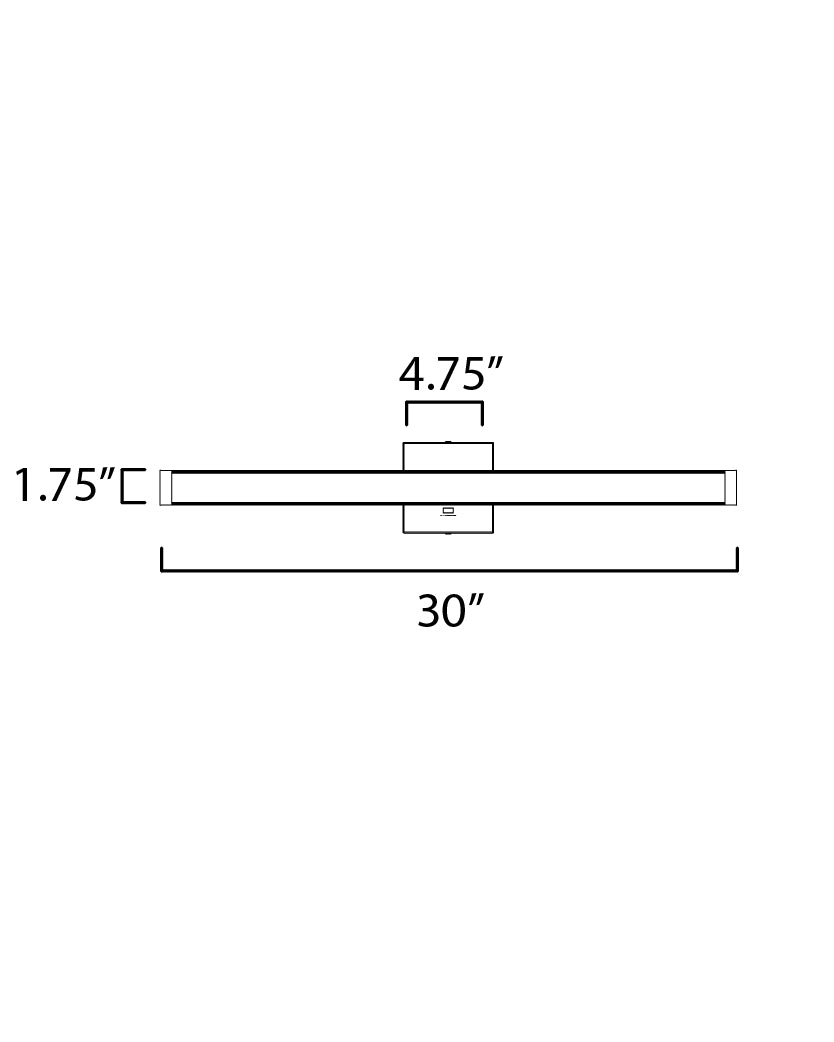 Spec 30" LED Bath Bar CCT Select Polished Chrome by Maxim Lighting
