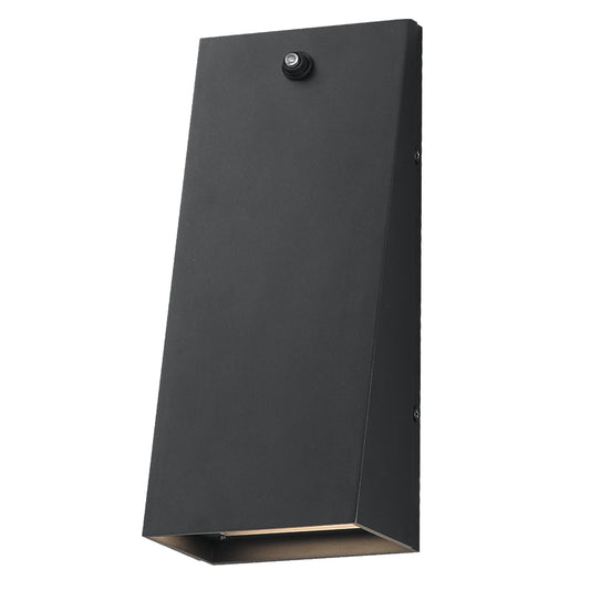 Pathfinder Tall LED Wall Sconce w Photocell 5CCT Black by Maxim Lighting