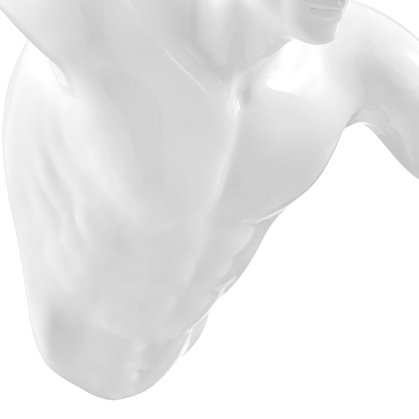 Runner Man 20" Wall Sculpture White by Finesse Decor C-WR-19XL