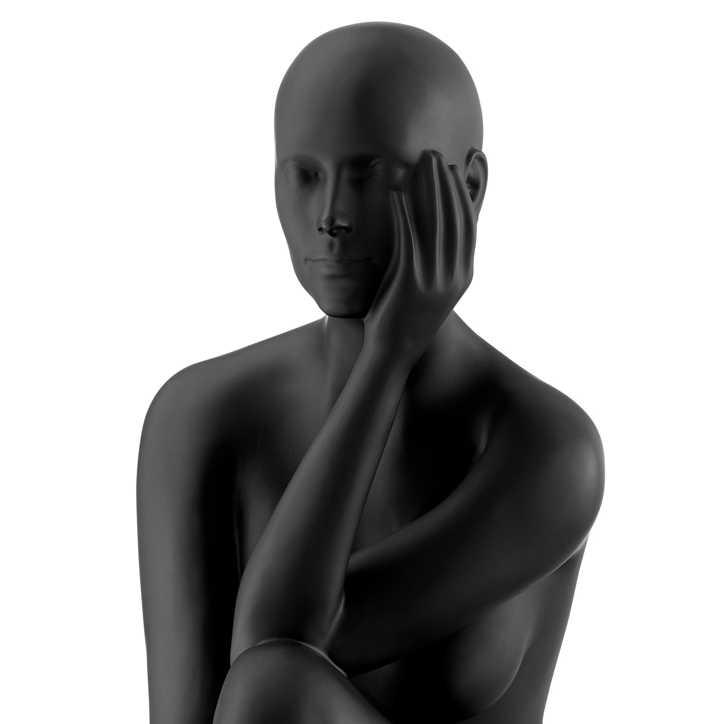 Antoinette Doll Sculpture Matte Black by Finesse Decor C-7025-MB