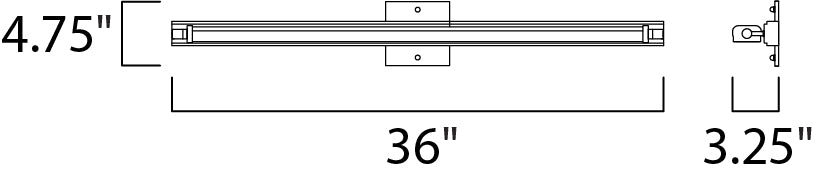 Director 36" LED Bath Vanity Light Polished Chrome by Maxim Lighting