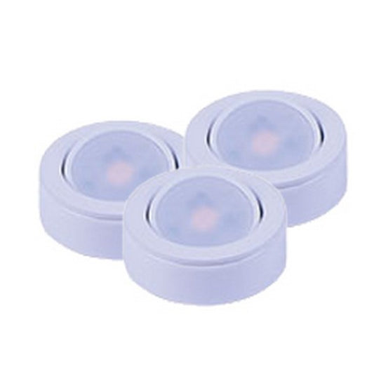 CounterMax MX-LD-AC LED Puck 3000K (3/PK) White by Maxim Lighting