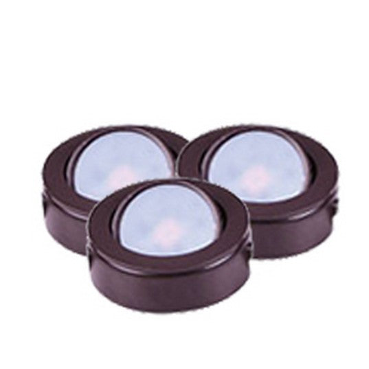 CounterMax MX-LD-AC LED Puck 2700K (3/PK) Anodized Bronze by Maxim Lighting