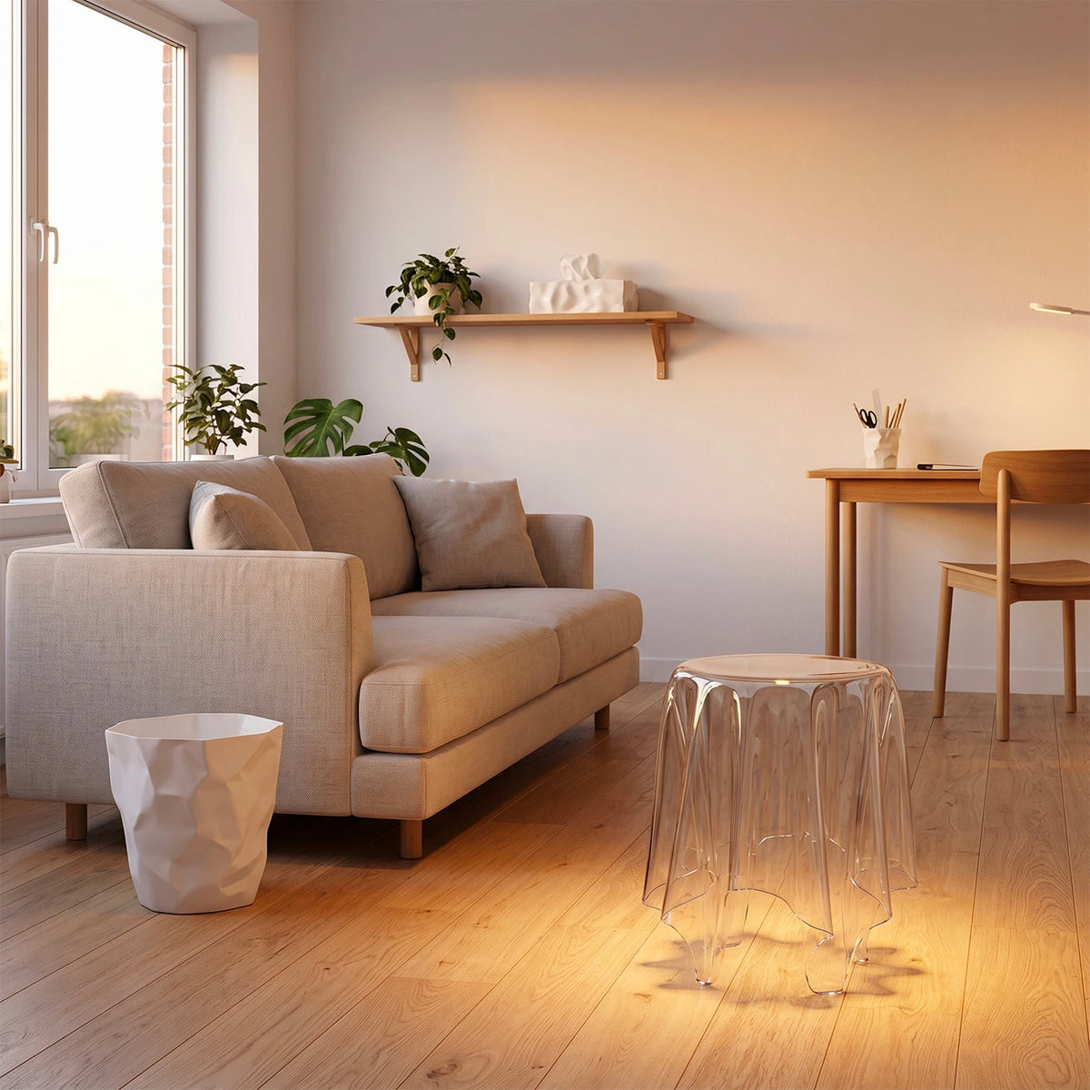 Essey Illusion side table clear acrylic side table, photo 3