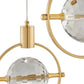 Hollywood Circle 3 Light Pendant - Finesse Decor CH-1120-3GLD