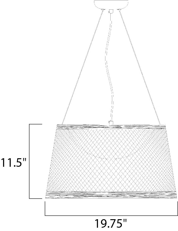 Bahama LED Pendant Natural by Maxim Lighting