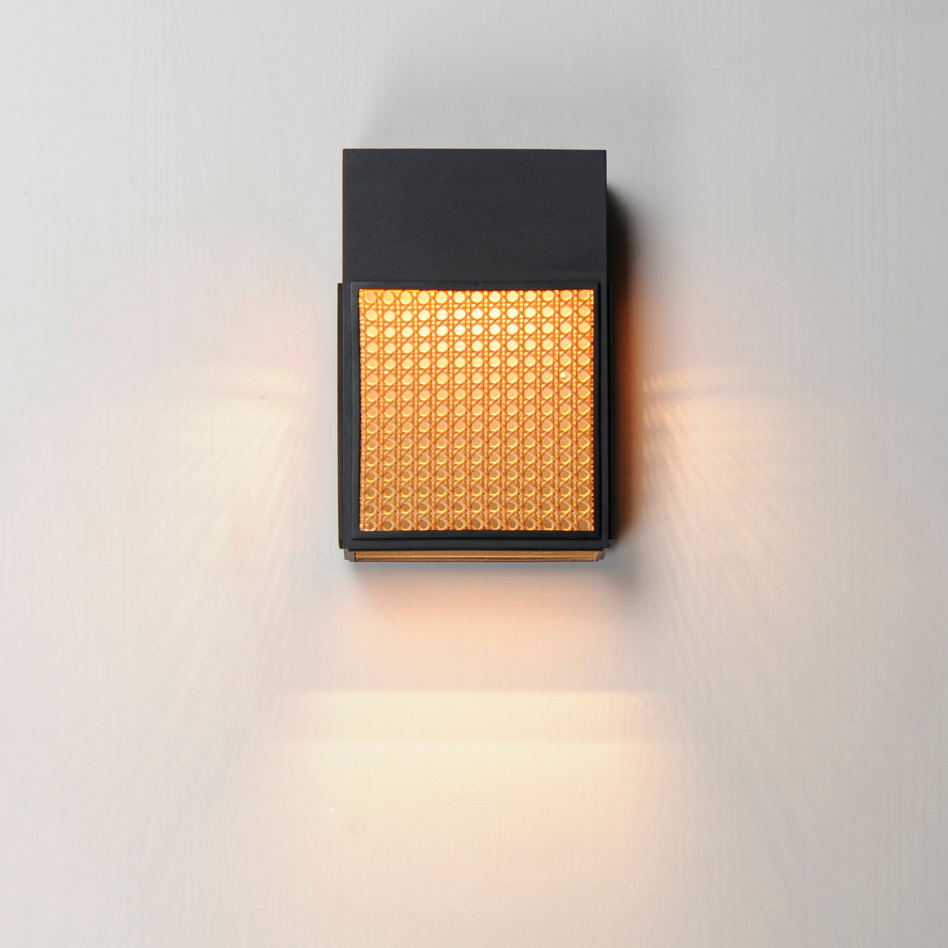 Lattice 12" LED Outdoor Sconce Dark Sky Black by Maxim Lighting