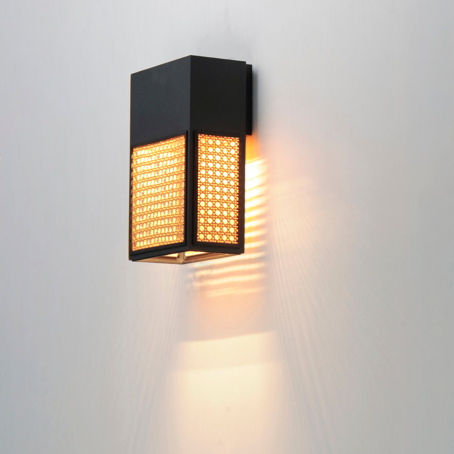 Lattice 12" LED Outdoor Sconce Dark Sky Black by Maxim Lighting