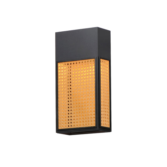 Lattice 16" LED Outdoor Sconce Dark Sky Black by Maxim Lighting