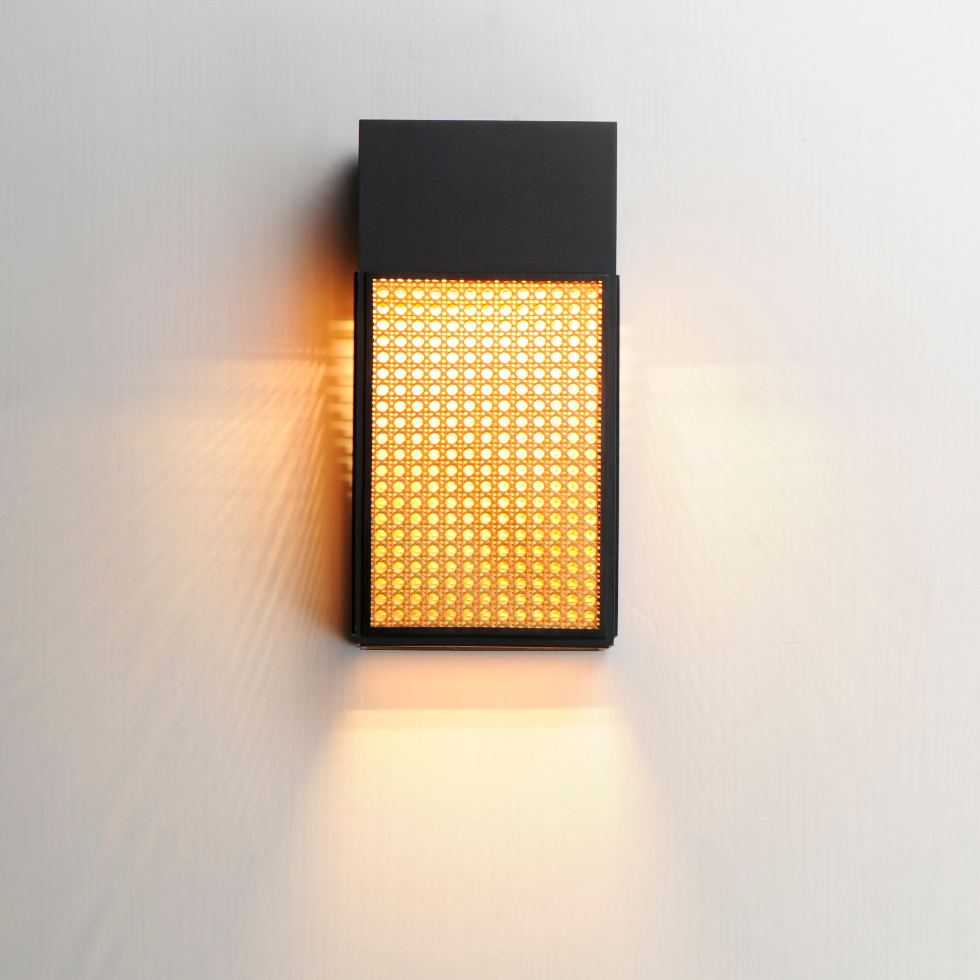 Lattice 16" LED Outdoor Sconce Dark Sky Black by Maxim Lighting