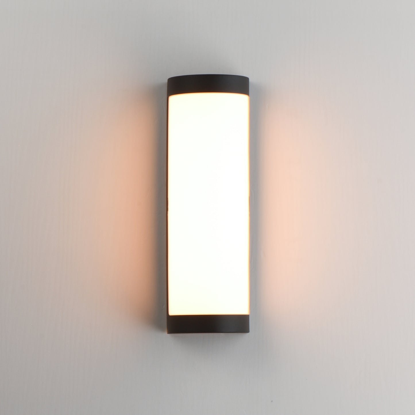 Halfpipe 15" LED Outdoor Sconce 5CCT Black by Maxim Lighting