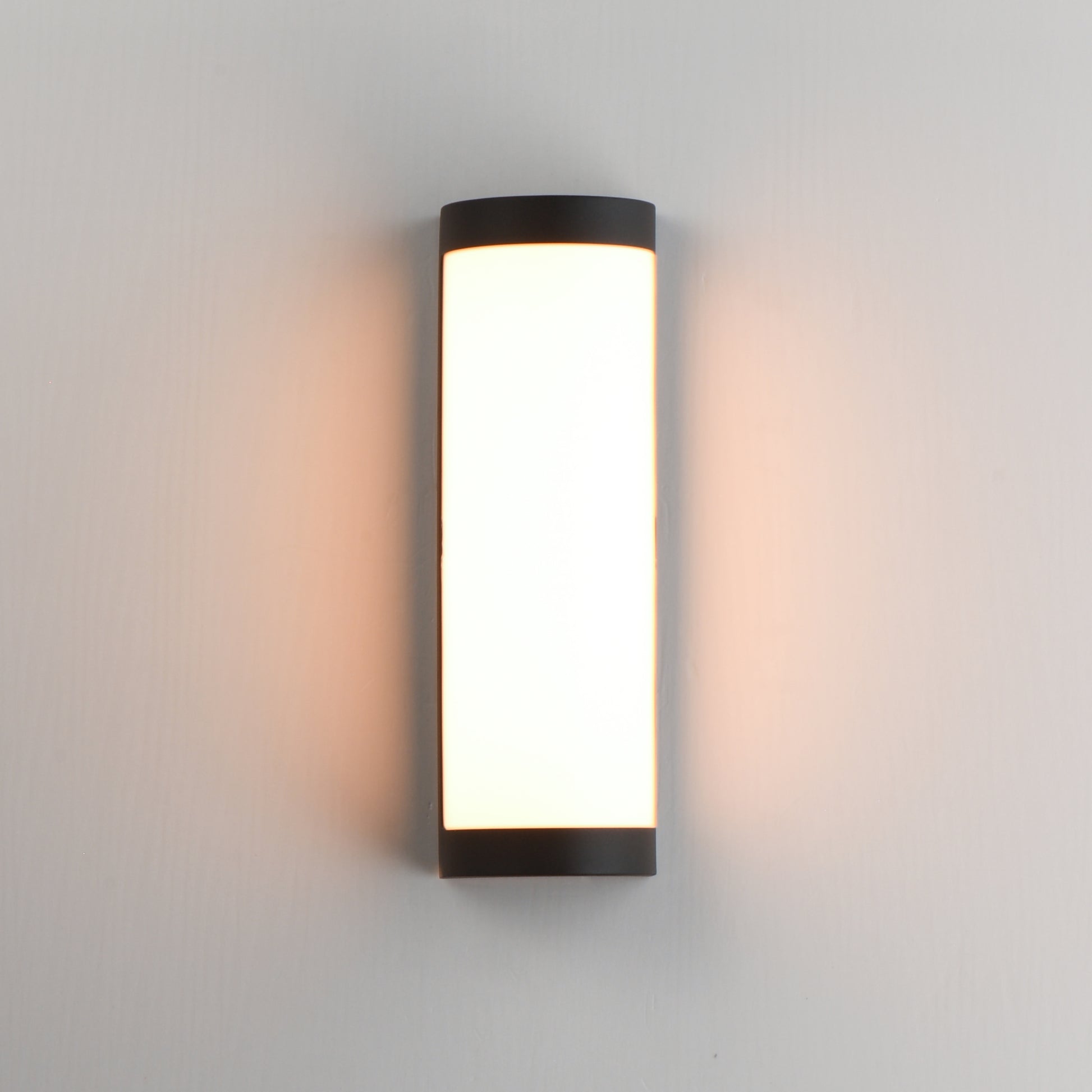 Halfpipe 15" LED Outdoor Sconce 5CCT Black by Maxim Lighting