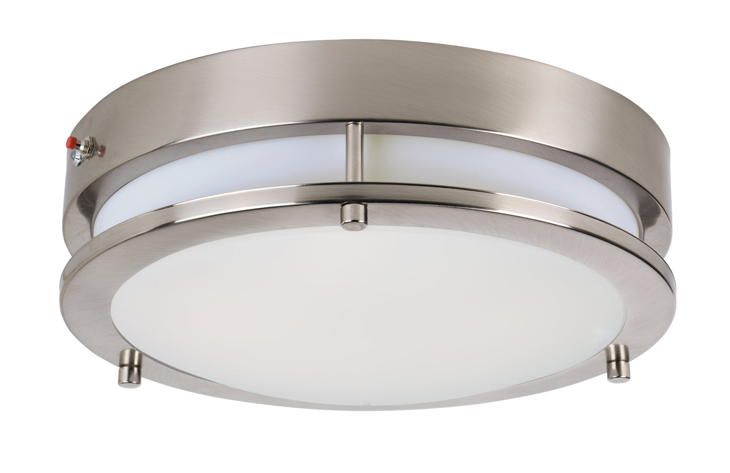 Linear LED Surface Mount with EM Back Up Satin Nickel by Maxim Lighting