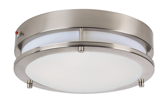 Linear LED Surface Mount with EM Back Up Satin Nickel by Maxim Lighting