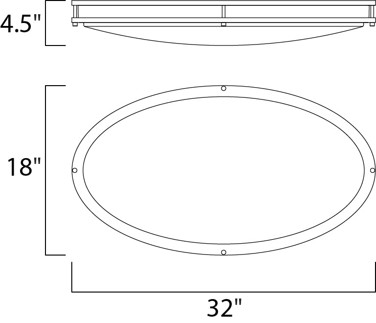 Linear LED Surface Mount Satin Nickel by Maxim Lighting