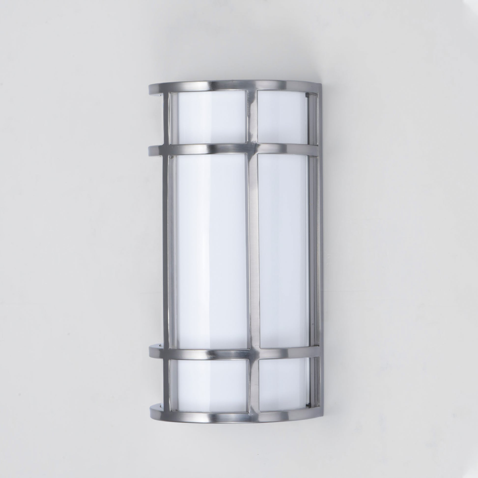 Moon Ray 12" LED Outdoor Wall Sconce Satin Nickel by Maxim Lighting