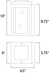 Salon Outdoor LED Wall Sconce Black by Maxim Lighting