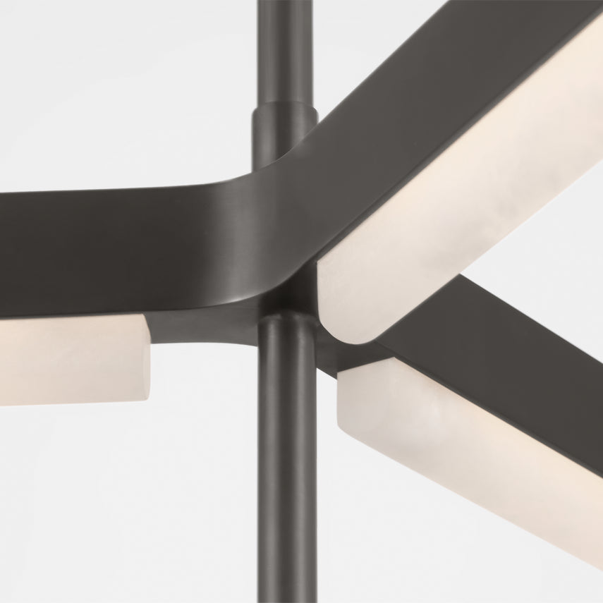 Linea 56In Alabaster LED Chandelier by Visual & Comfort & Co