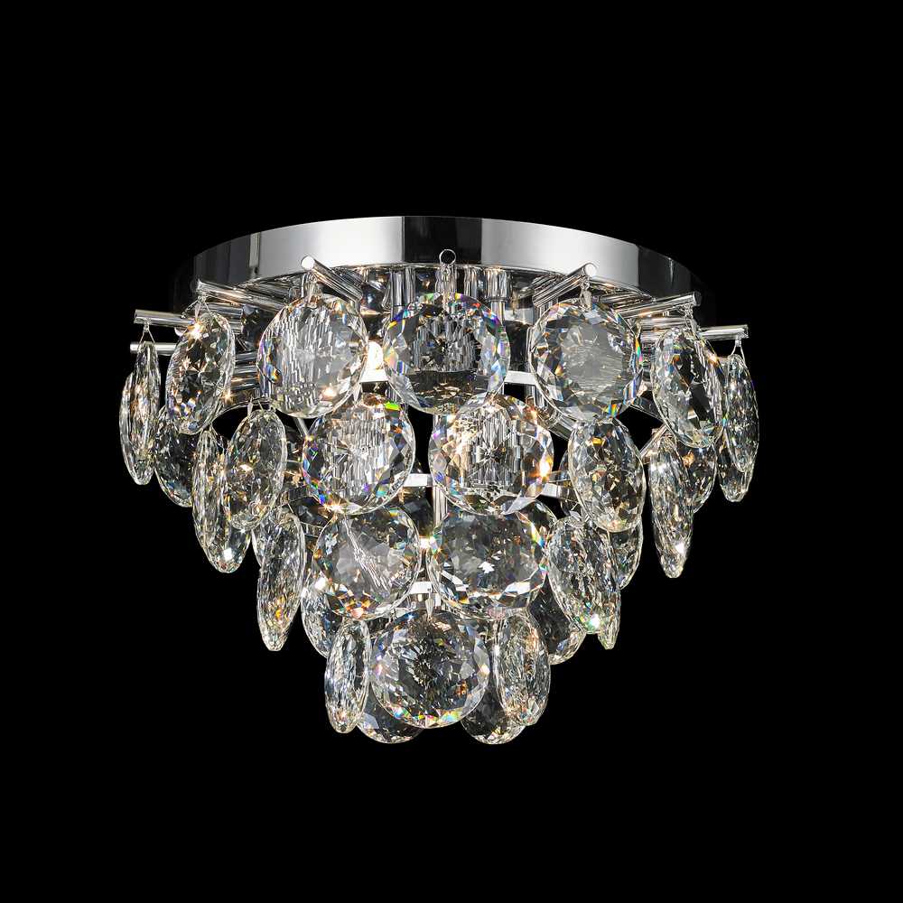 Palermo Flushmount 9-Light in Chrome 5616CH by StarFire Crystal