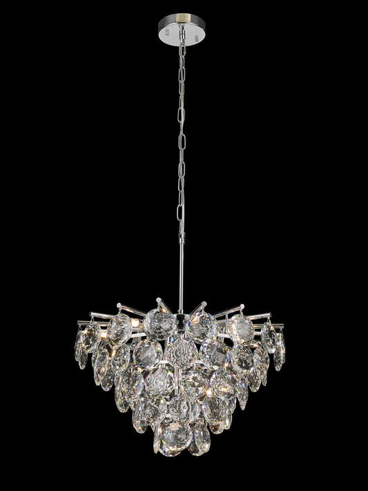 Palermo Chandelier 16-Light in Chrome 5620CH by StarFire Crystal