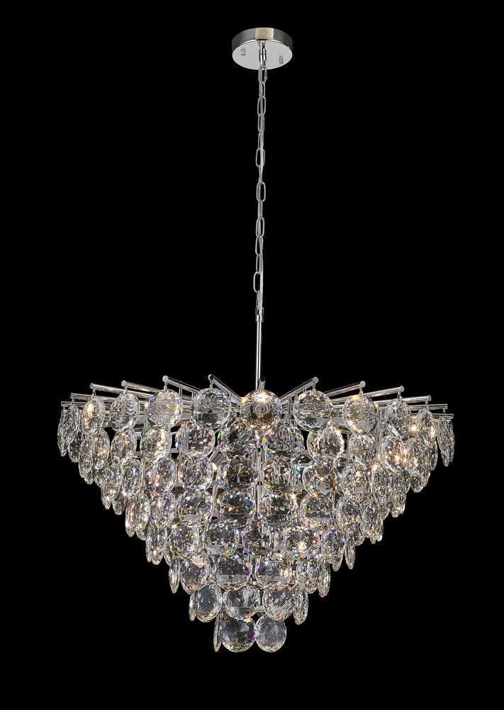 Palermo Chandelier 29-Light in Chrome 5632CH by StarFire Crystal