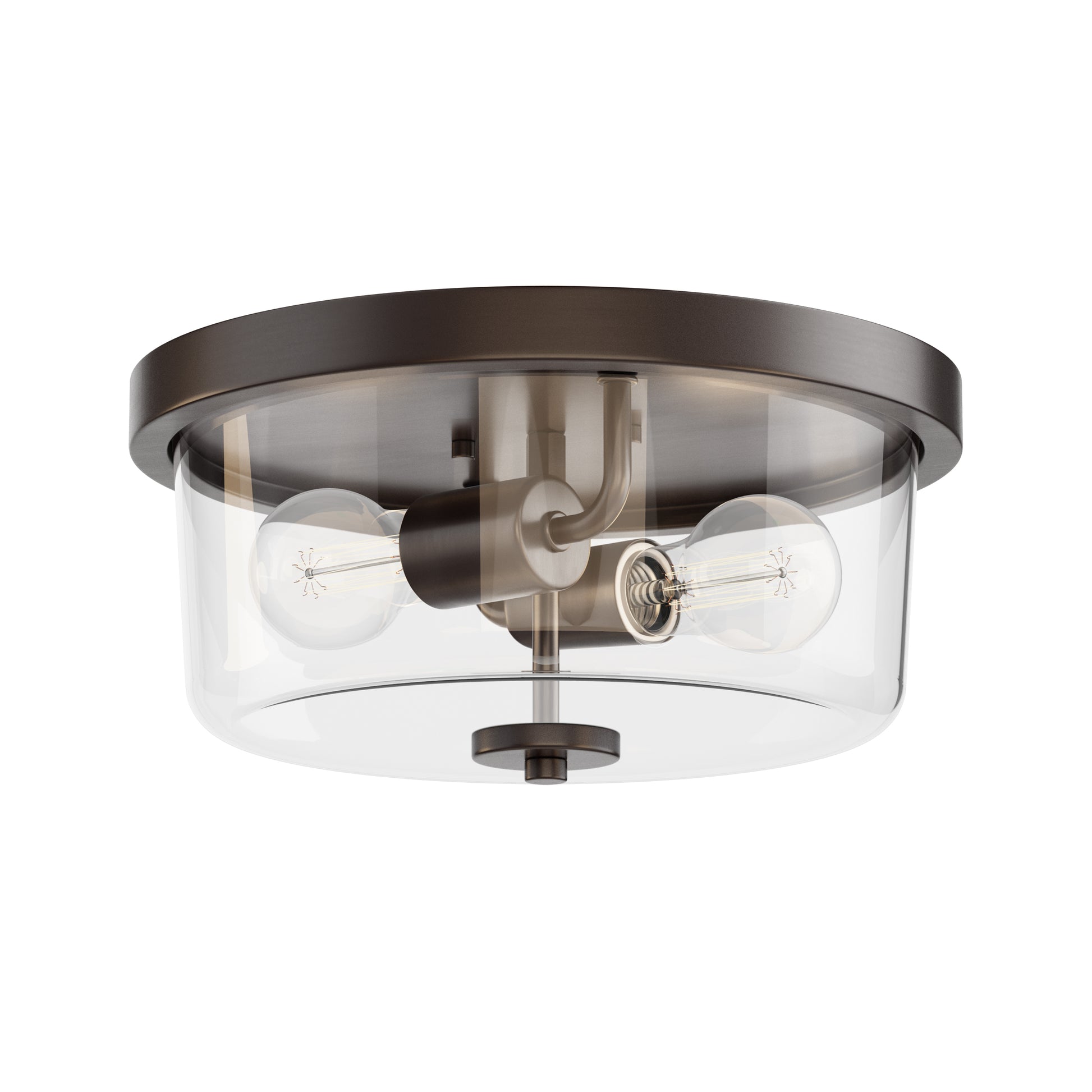 Fuller 2-Light Flush Mount Oil Rubbed Bronze by Maxim Lighting