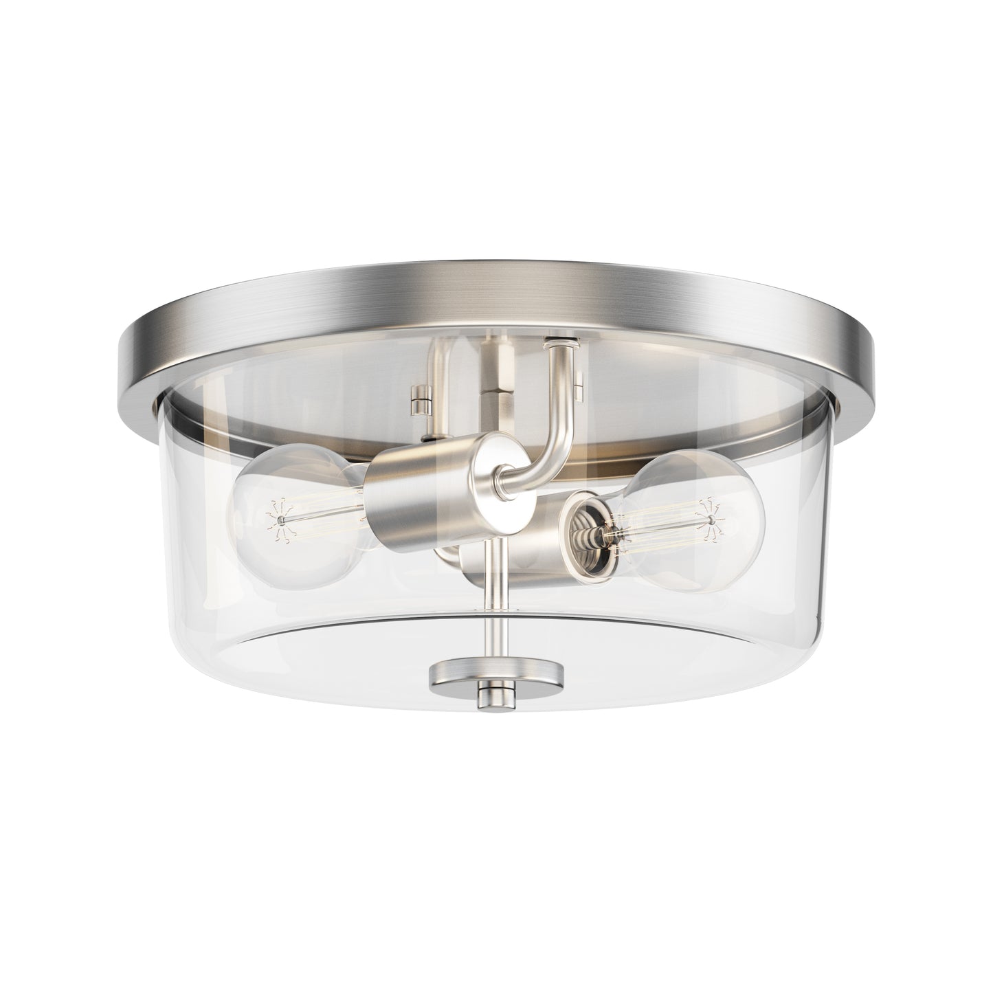 Fuller 2-Light Flush Mount Satin Nickel by Maxim Lighting
