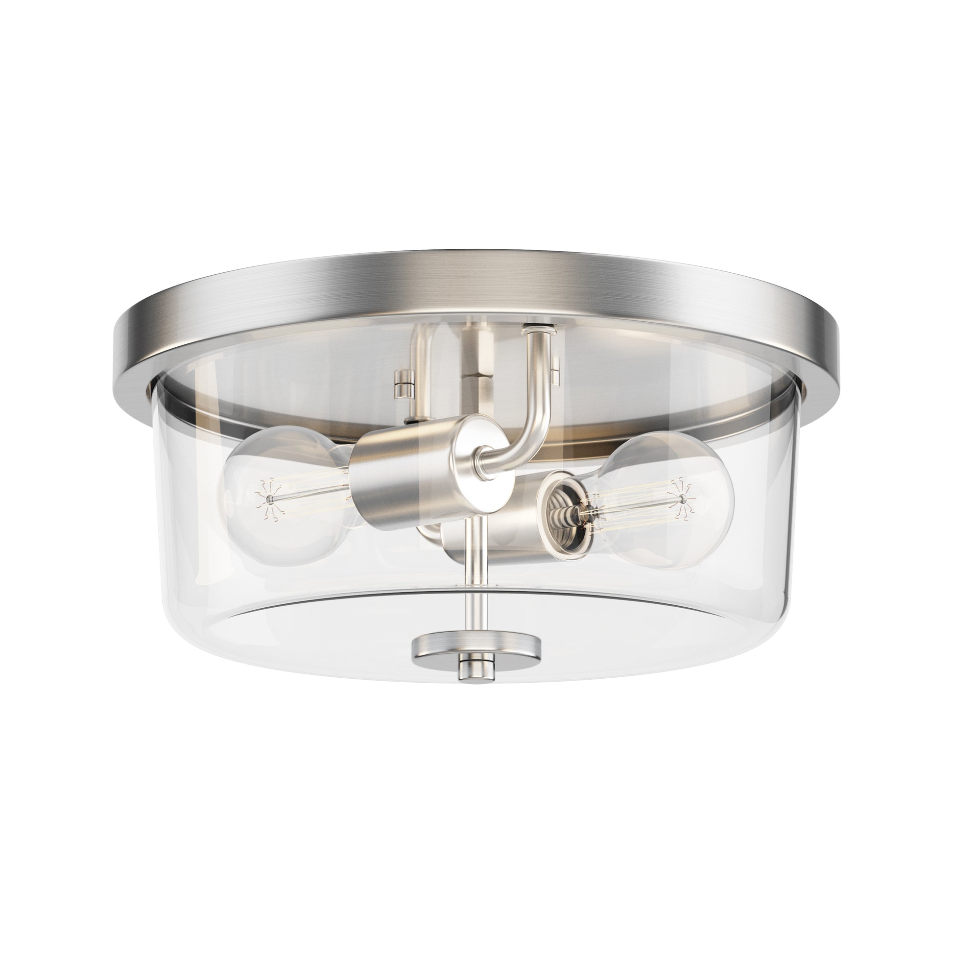 Fuller 2-Light Flush Mount Satin Nickel by Maxim Lighting