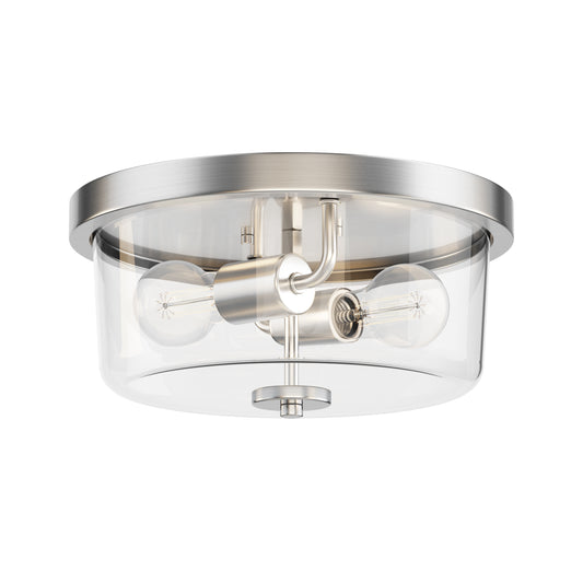 Fuller 2-Light Flush Mount Satin Nickel by Maxim Lighting