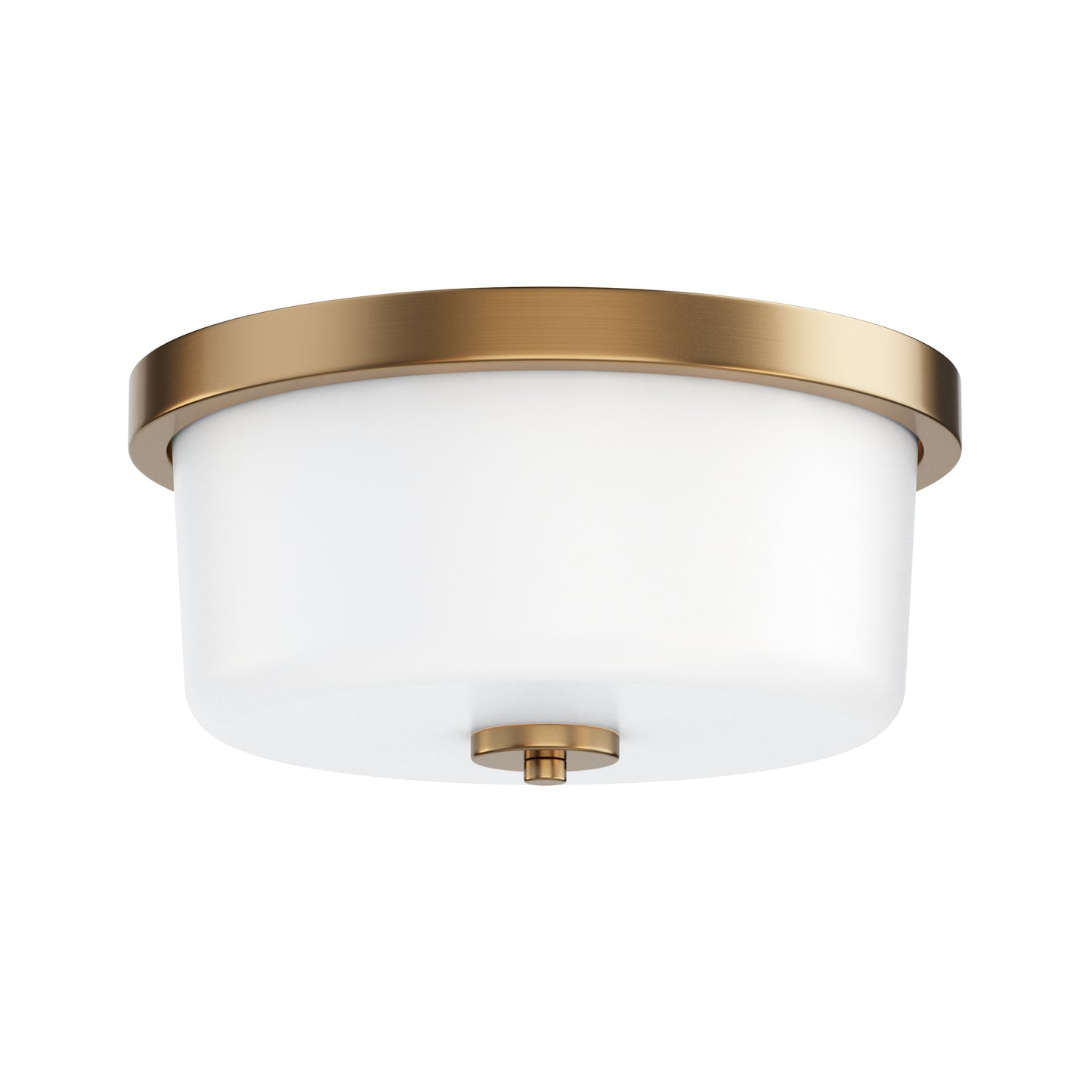 Fuller 2-Light Flush Mount Natural Aged Brass by Maxim Lighting