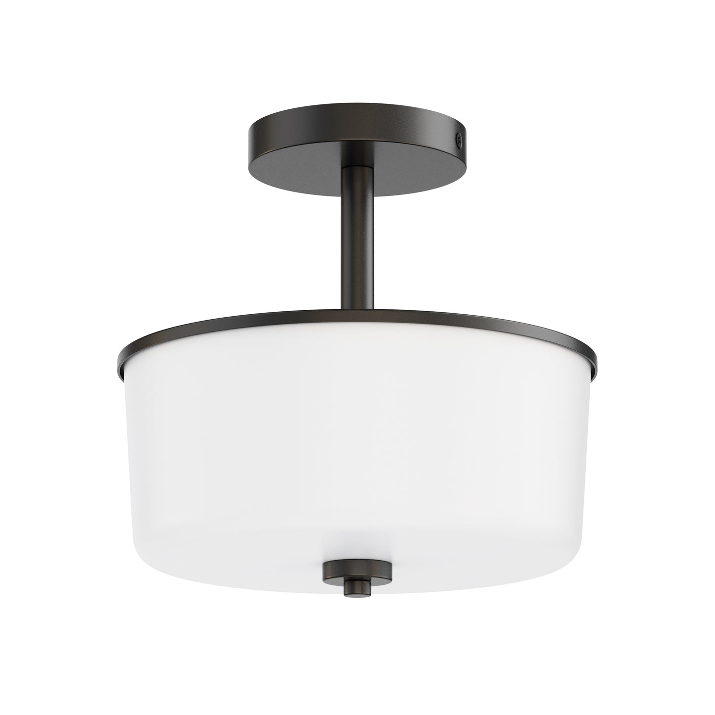 Fuller 2-Light Semi Flush/Pendant Convertible Black by Maxim Lighting