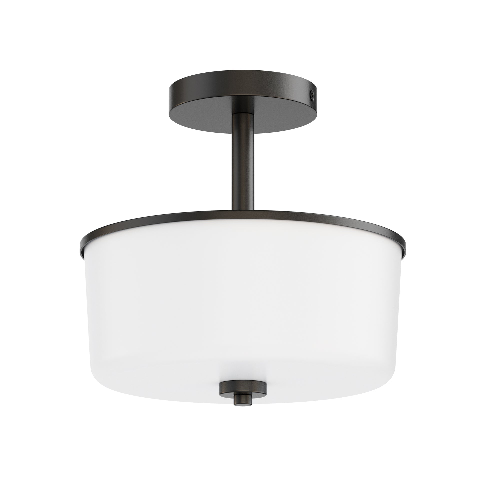 Fuller 2-Light Semi Flush/Pendant Convertible Black by Maxim Lighting