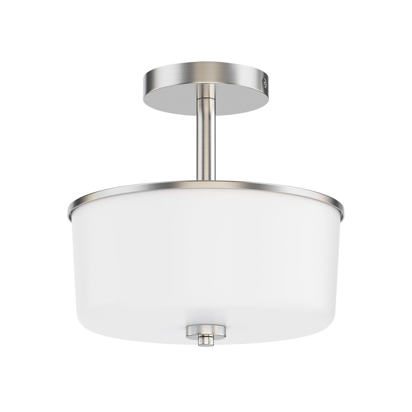Fuller 2-Light Semi Flush/Pendant Convertible Satin Nickel by Maxim Lighting