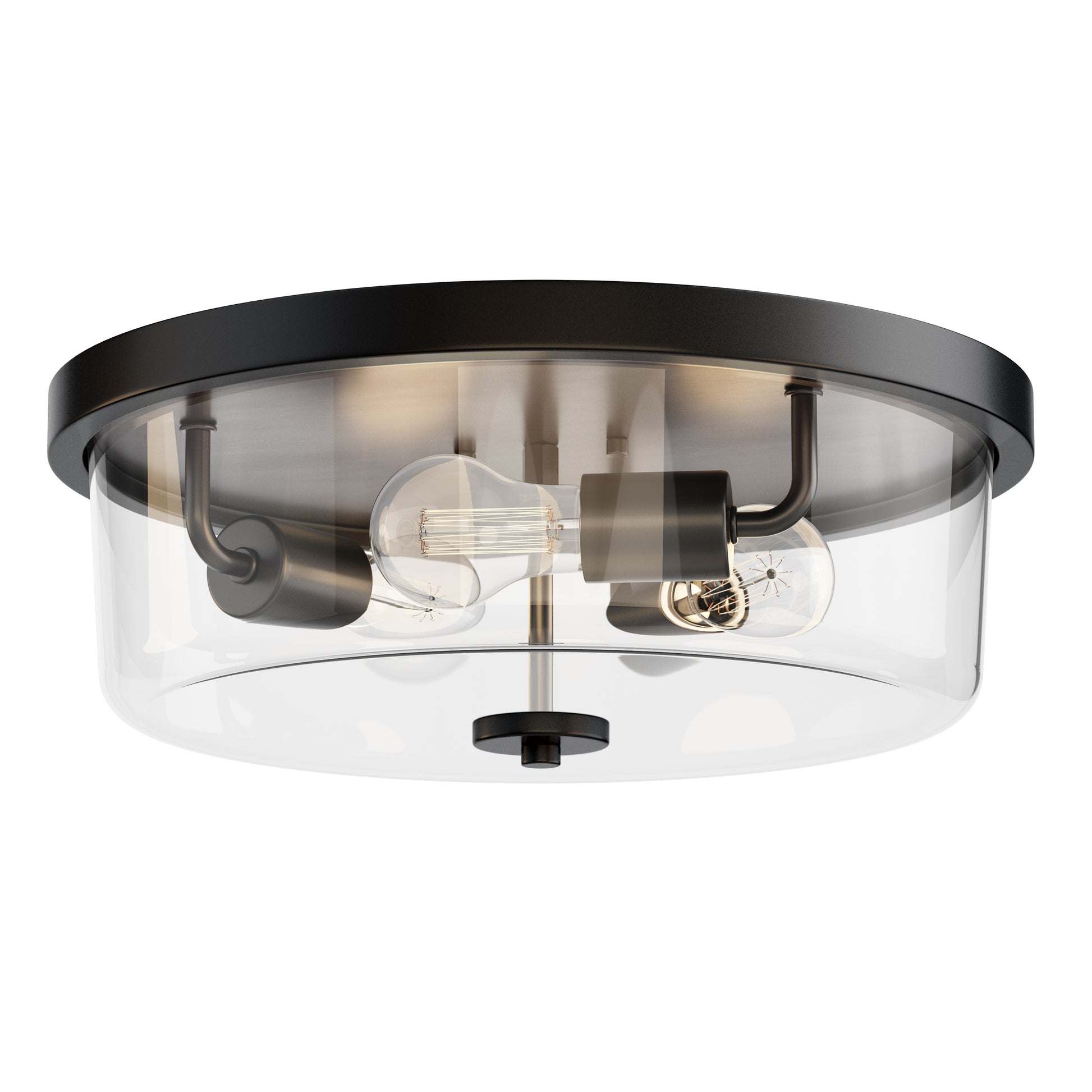 Fuller 3-Light Flush Mount Black by Maxim Lighting