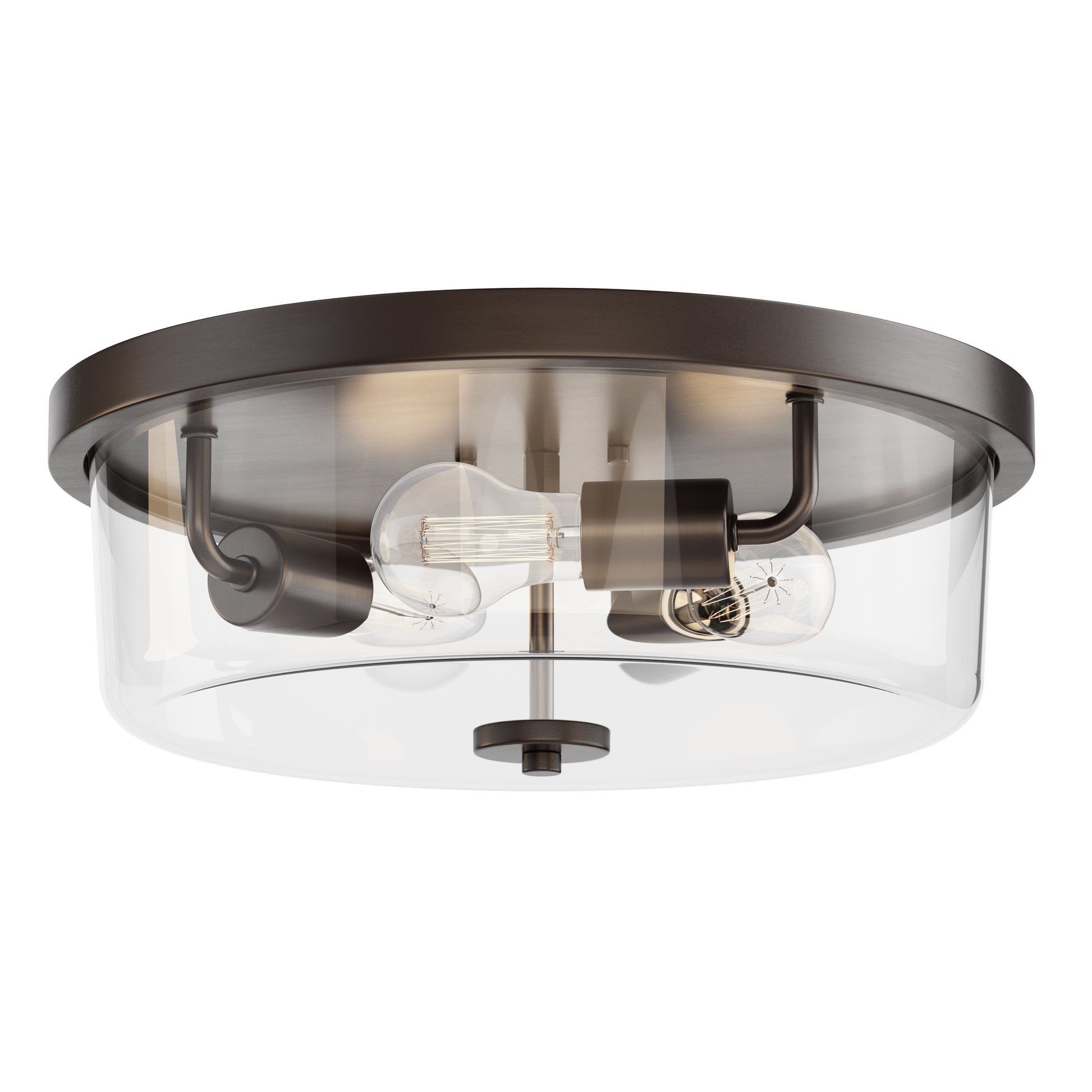 Fuller 3-Light Flush Mount Oil Rubbed Bronze by Maxim Lighting