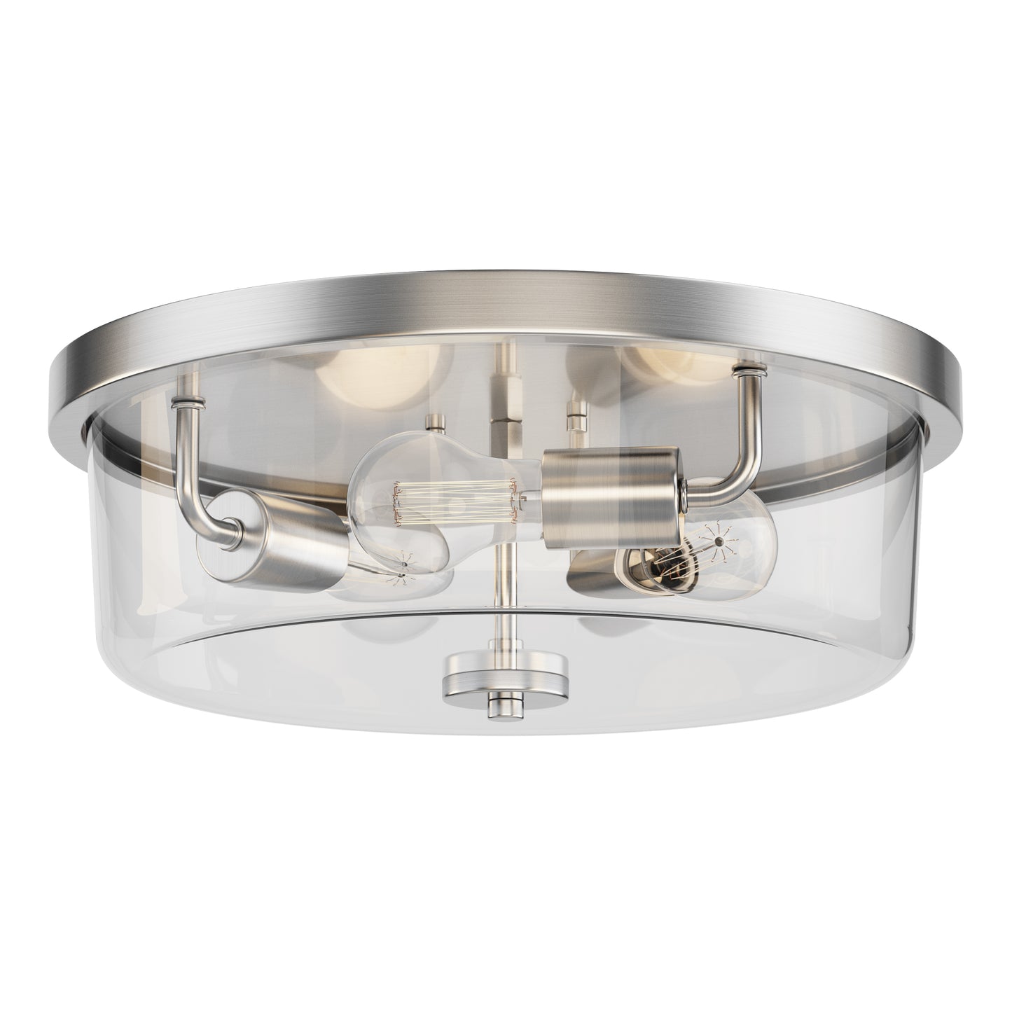 Fuller 3-Light Flush Mount Satin Nickel by Maxim Lighting