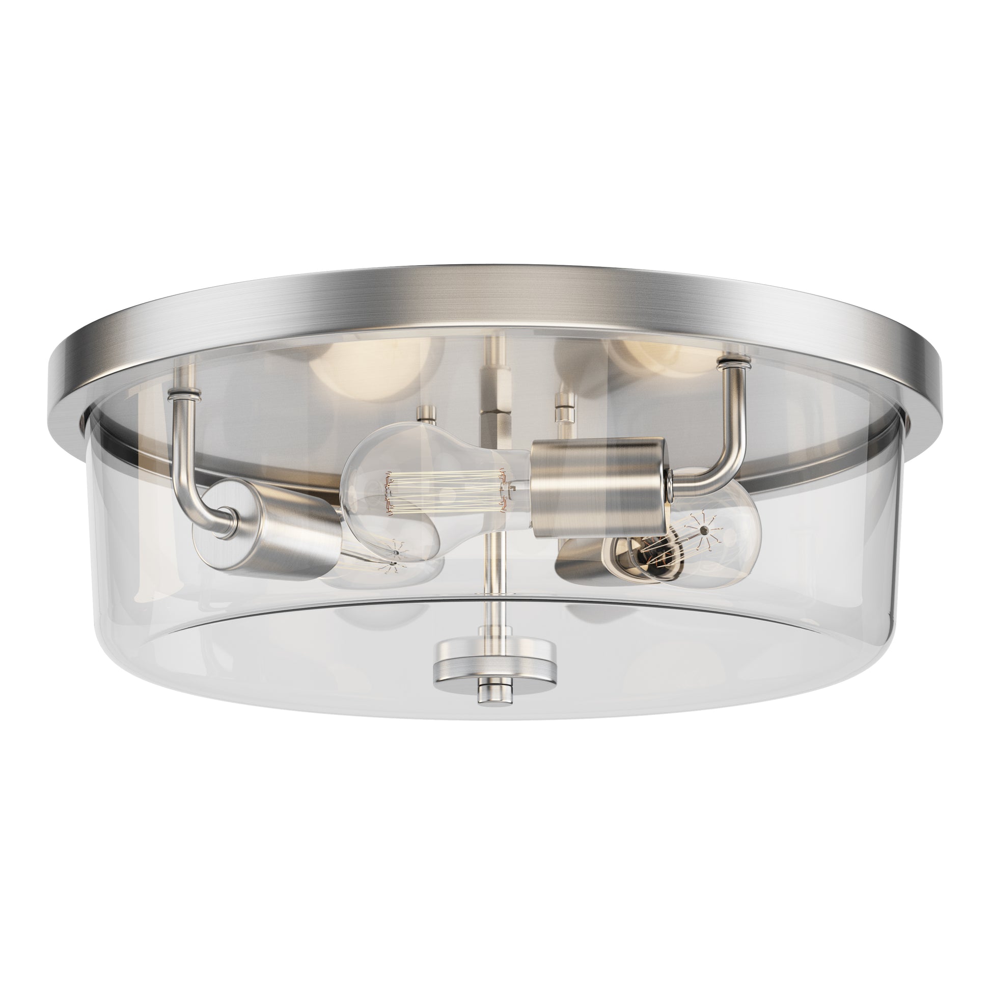 Fuller 3-Light Flush Mount Satin Nickel by Maxim Lighting