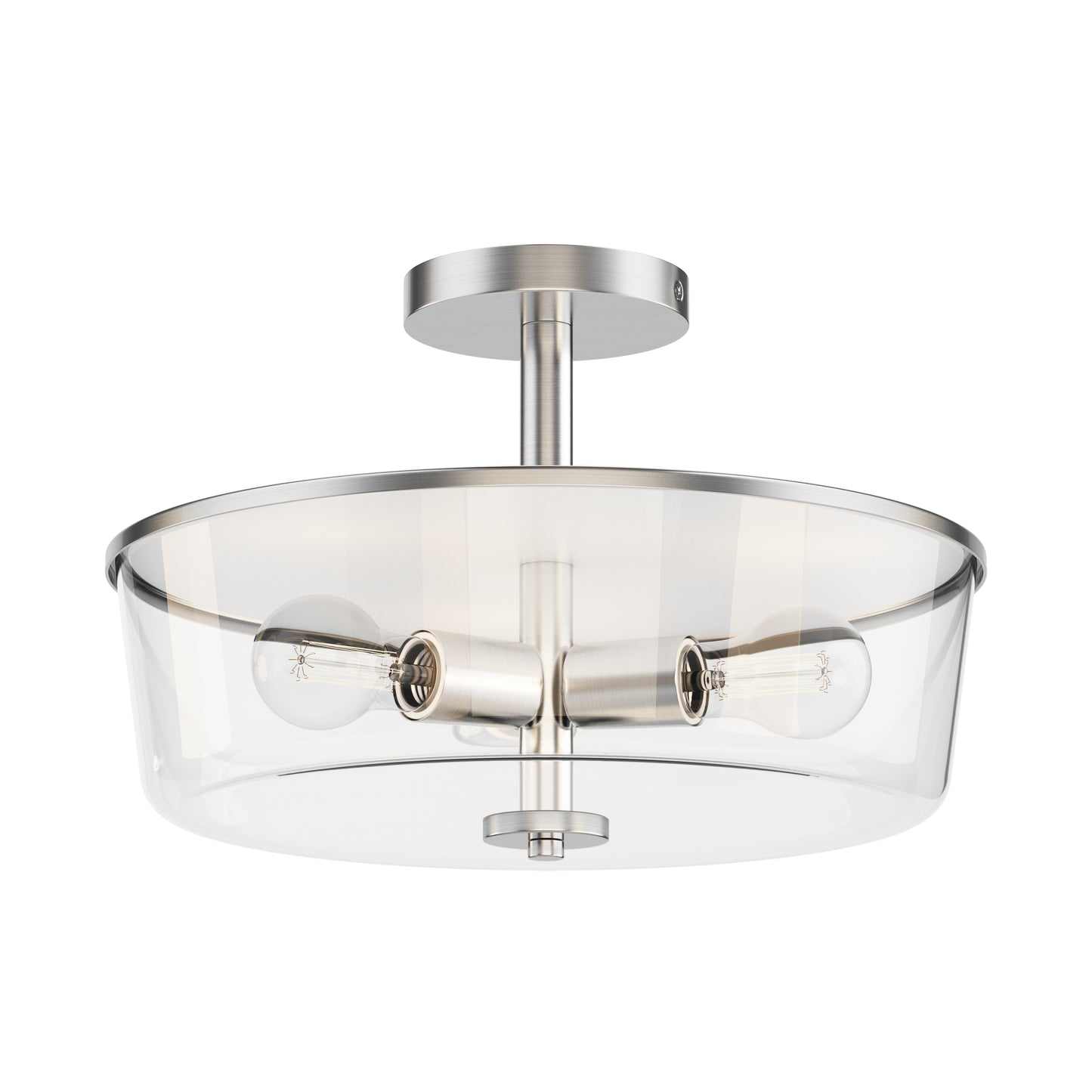 Fuller 3-Light Semi Flush/Pendant Convertible Satin Nickel by Maxim Lighting
