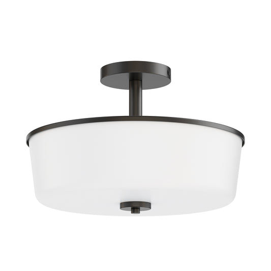 Fuller 3-Light Semi Flush/Pendant Convertible Black by Maxim Lighting